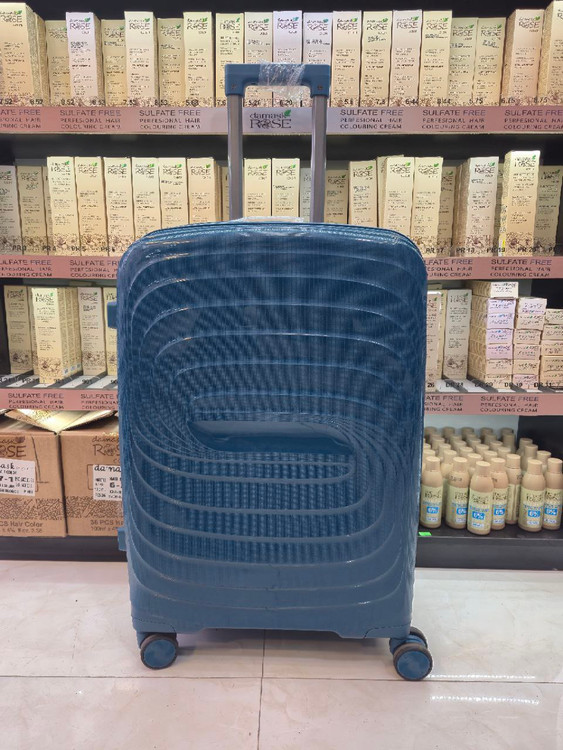 ست چمدان نشکن 3 تیکه پلی پروپلین فیروزه ای