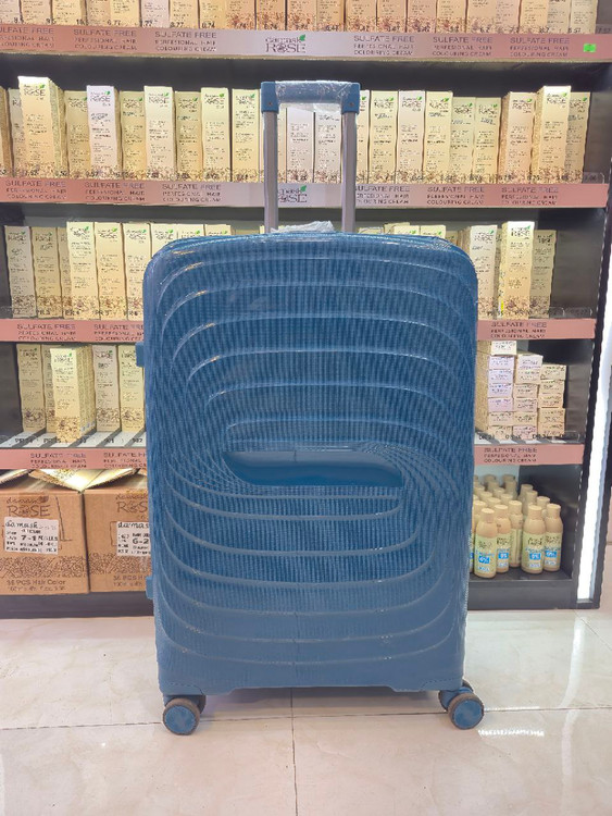 ست چمدان نشکن 3 تیکه پلی پروپلین فیروزه ای