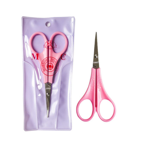 قیچی ابرو دسته صورتی