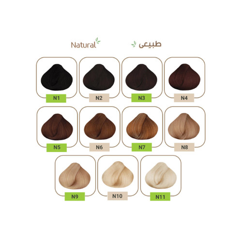 رنگ موی بدون سولفات سری طبیعی