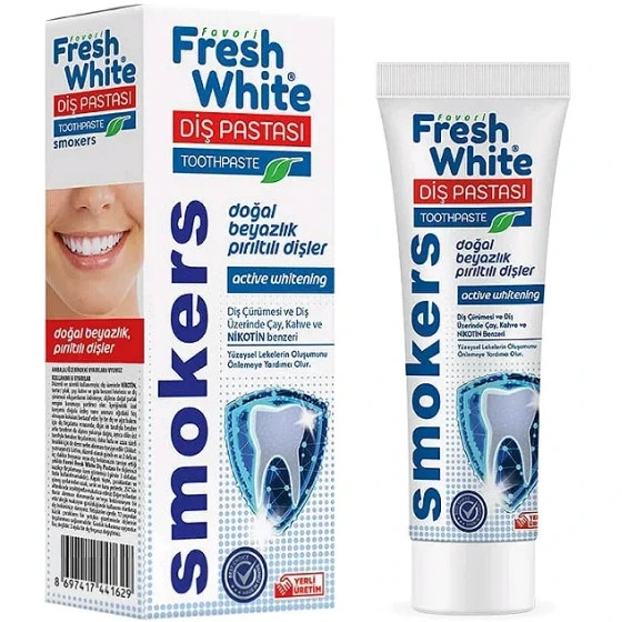 خمیر دندان فریش وایت اسموکر مخصوص سیگار و لکه چای قهوه