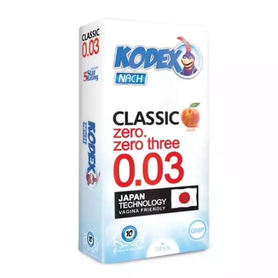 کاندوم کدکس کلاسیک 30 میکرون رایحه هلو